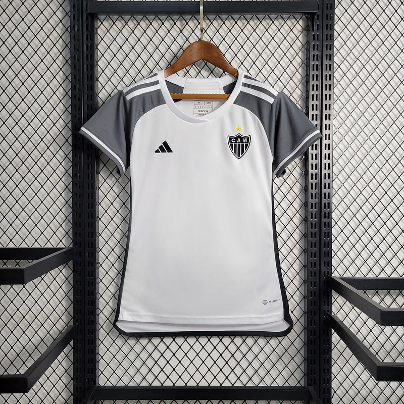 Camisa Atlético Mineiro Uniforme 23/24 Adidas Feminina Branca