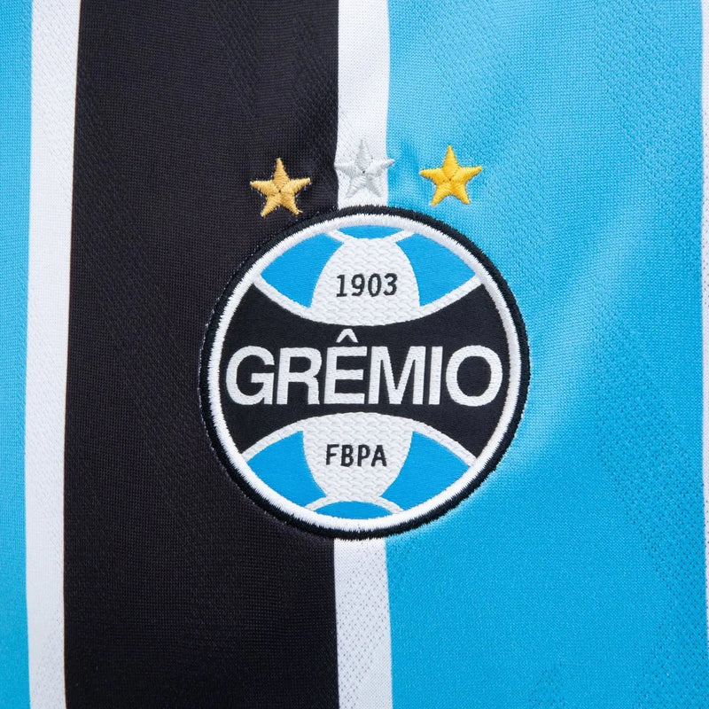Camisa Umbro Grêmio 2025/26 I - Modelo Torcedor - Azul, Preto, Branco
