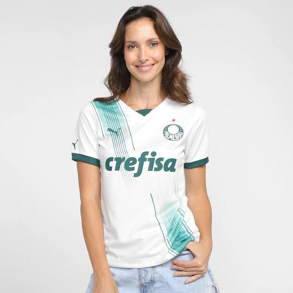 Camisa Palmeiras AWAY 23/24 - Puma Torcedor Feminina - Branca
