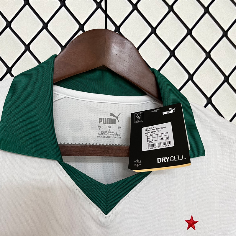 Camisa Palmeiras Away 24/25 - Puma Versão Torcedor Masculina - Branca