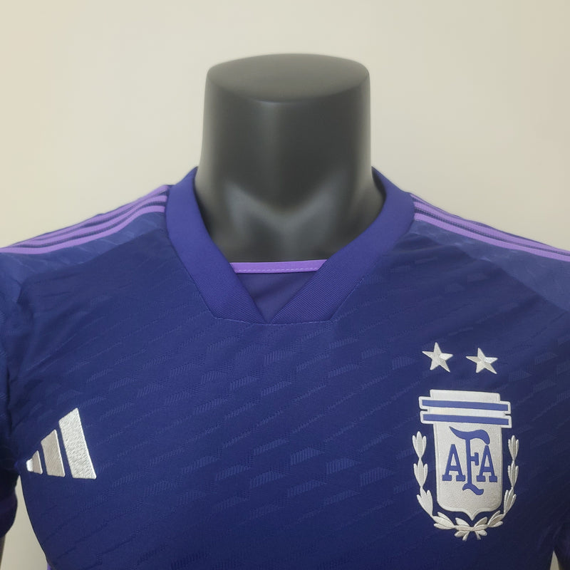 Camisa Argentina Copa do Mundo - Adidas Jogador Masculino - Roxa