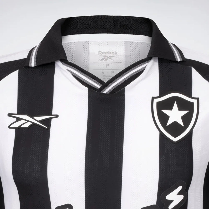 Camisa Botafogo Preta e Branca 1 Uniforme 2025/2026 - Modelo Torcedor