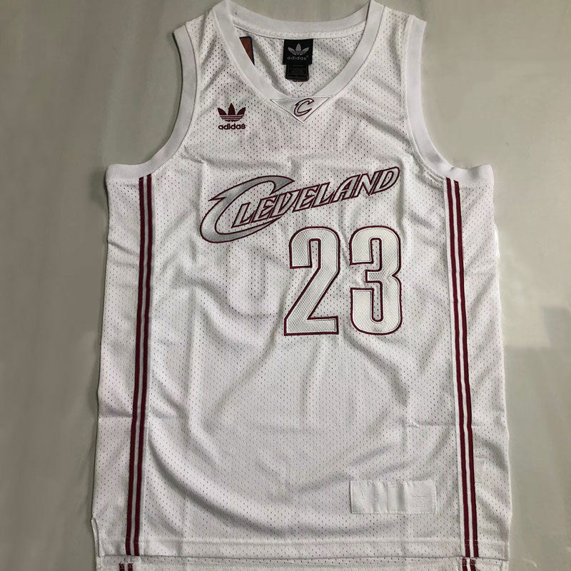 Regata Cleveland Cavaliers Retrô Adidas White Edition