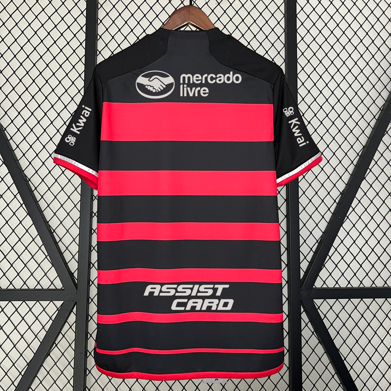 Camisa Flamengo Home 24/25 - Adidas Torcedor Masculina - Com Patrocinadores