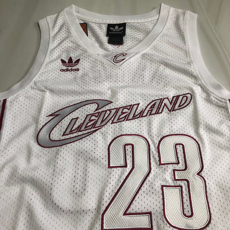 Regata Cleveland Cavaliers Retrô Adidas White Edition