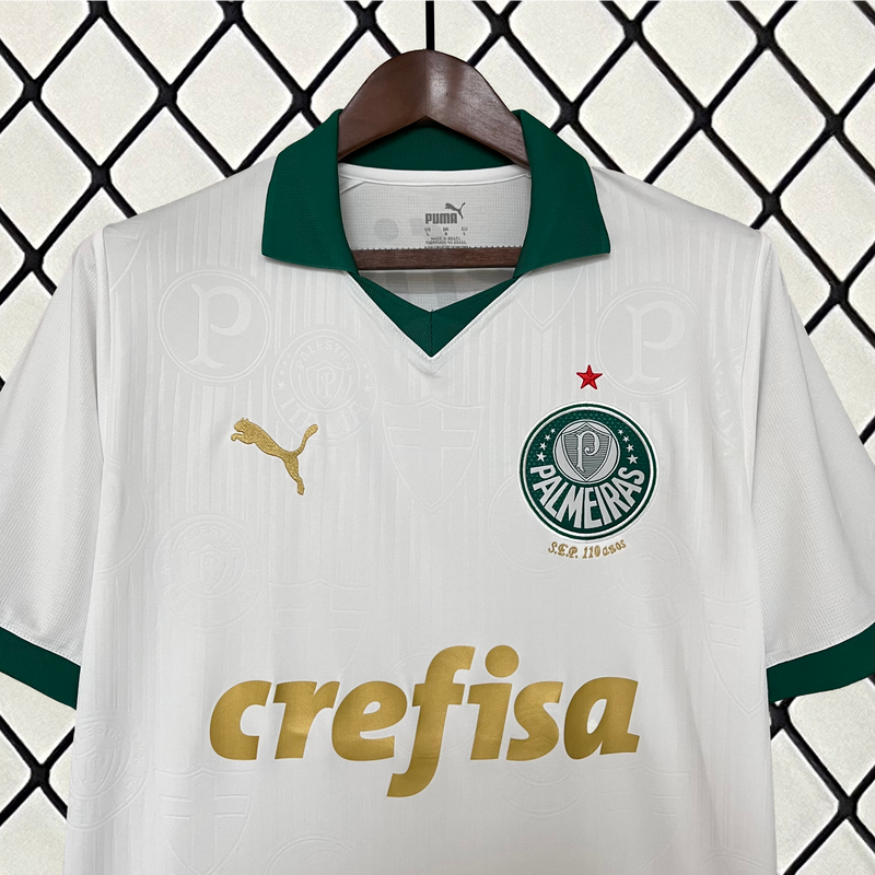 Camisa Palmeiras Away 24/25 - Puma Versão Torcedor Masculina - Branca