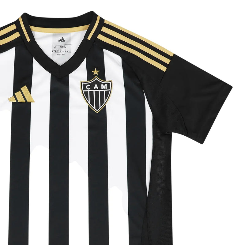 Camisa Atletico Mineiro Feminina Home 2025/26 - Preta e Branca