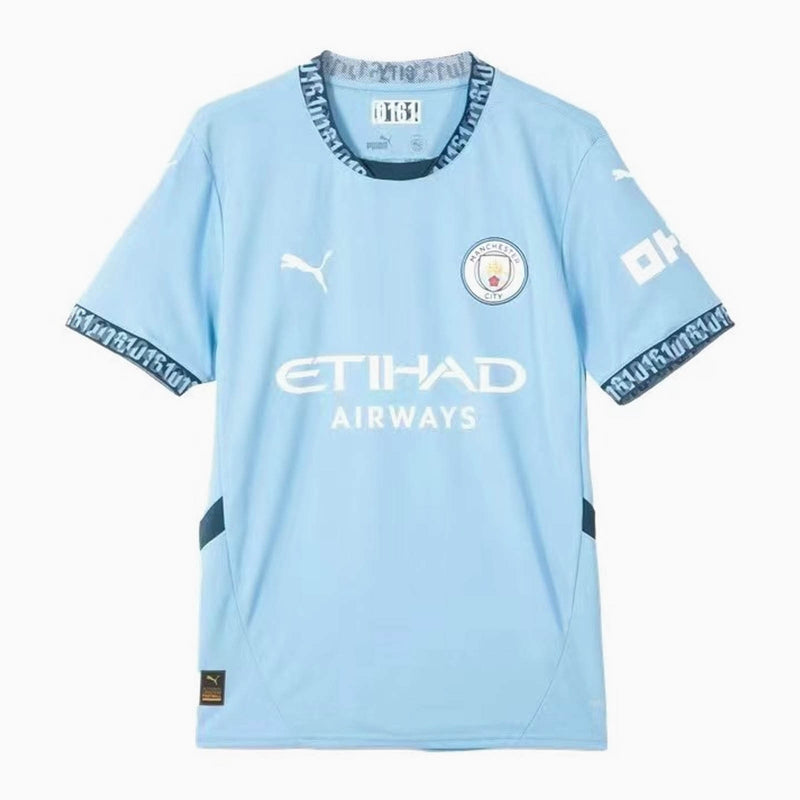 Camisa Manchester City Home 24/25 s/n° Torcedor Masculina - Azul Claro