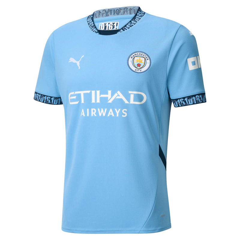 Camisa Manchester City Home 24/25 s/n° Torcedor Masculina - Azul Claro