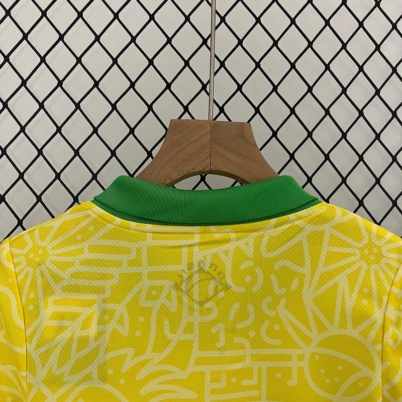 Conjunto Infantil Seleção Brasil l 2024 Torcedor Amarelo