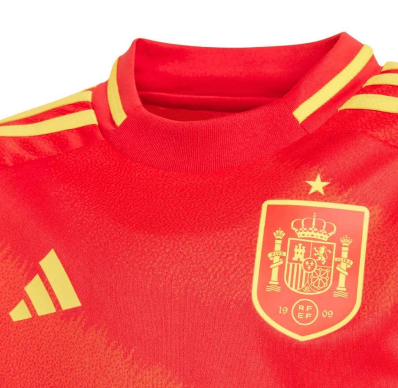 Conjunto Infantil Seleção Espanha l 2024 - Vermelho - Modelo Torcedor