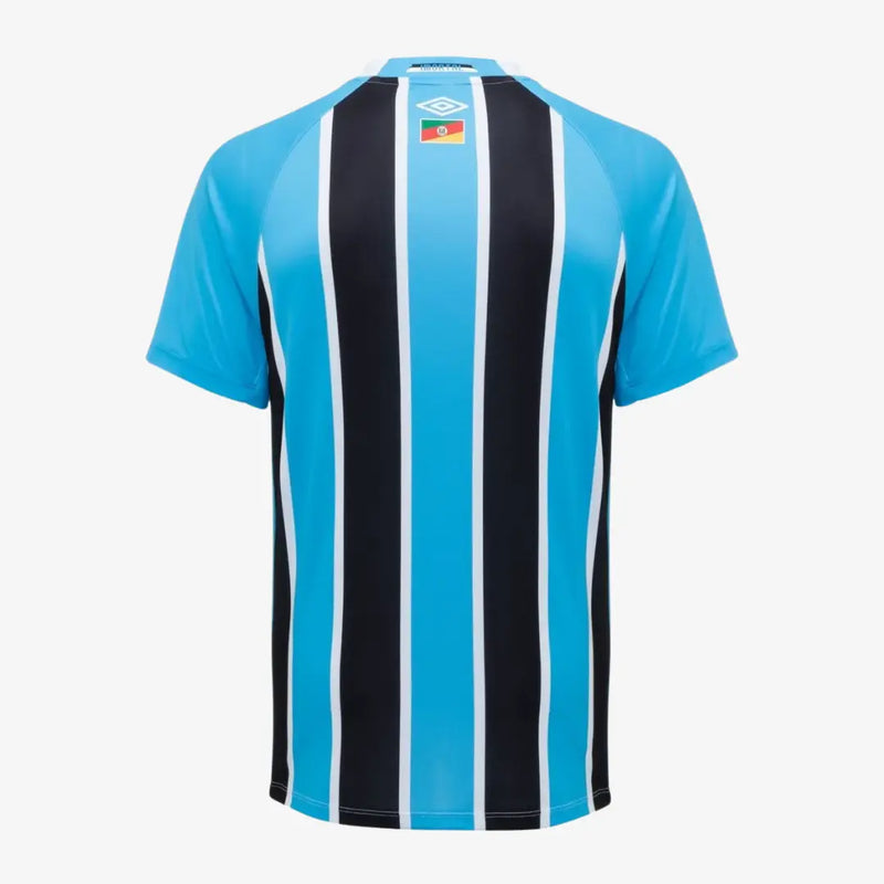 Camisa Umbro Grêmio 2025/26 I - Modelo Torcedor - Azul, Preto, Branco
