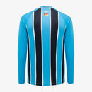 Camisa Umbro Grêmio 2025/26 I Manga Longa - Modelo Torcedor - Azul, Preto, Branco