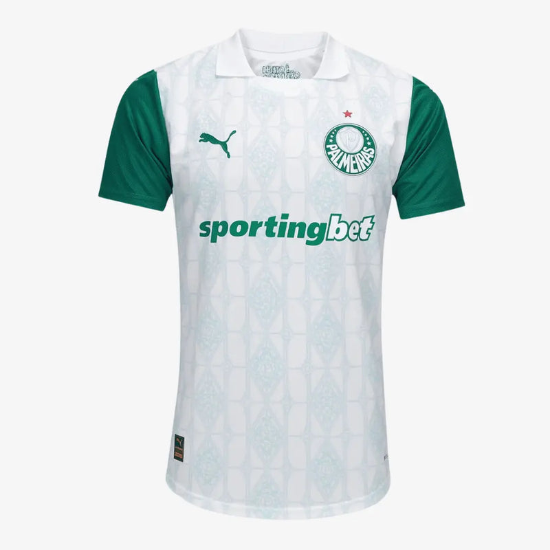 Camisa Puma Palmeiras 2025/26 II Jogador - Branca