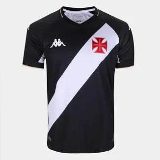Camisa Vasco da Gama I 23/24 - Kappa Torcedor Masculina - Preta
