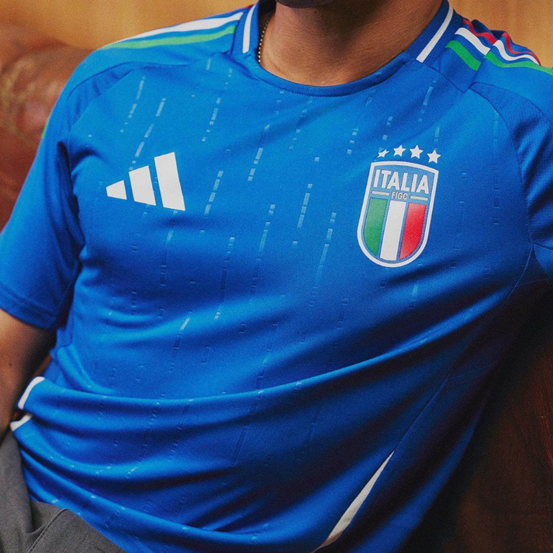 Camisa Italia Titular 24/25 - Adidas Torcedor Masculina