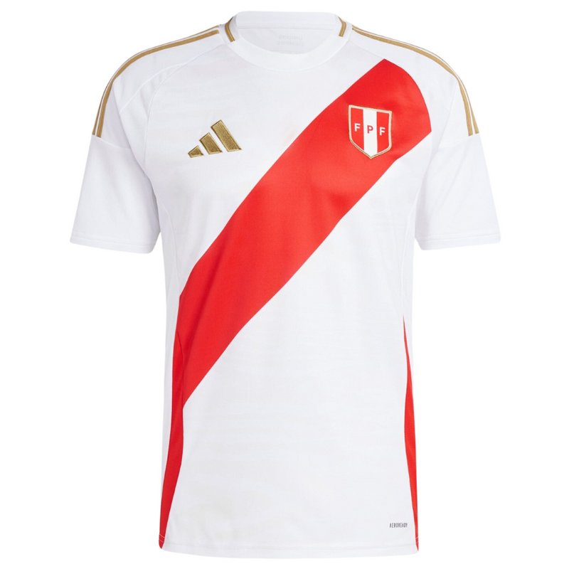 Camisa Peru Titular 24/25 - Adidas Torcedor Masculina