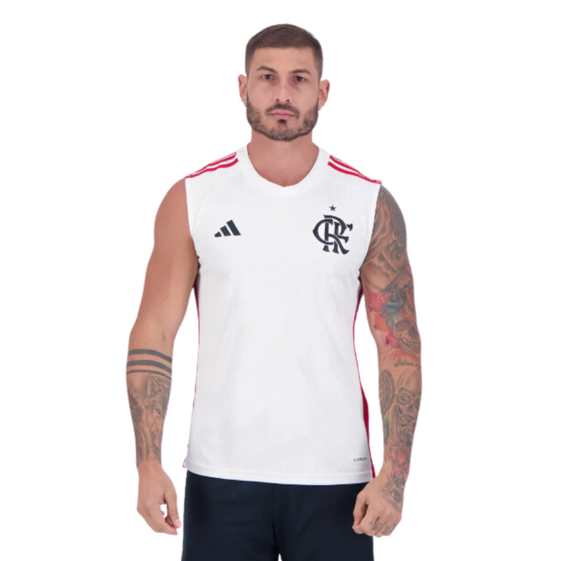 Camisa Regata Flamengo Reserva 24/25 - Adidas Torcedor Masculina