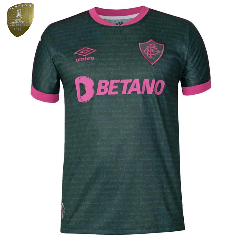 Camisa Fluminense Edição Especial Cartola 23/24 - Umbro Torcedor Masculina - PATCH CAMPEÃO DA LIBERTADORES