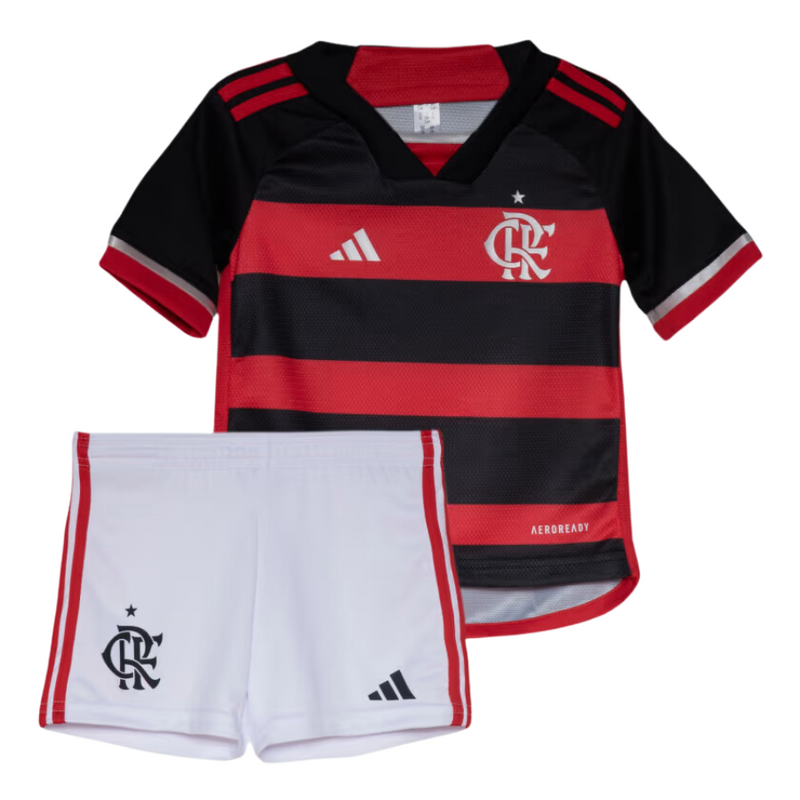 Kit infantil Flamengo Titular Uniforme 24/25 Adidas