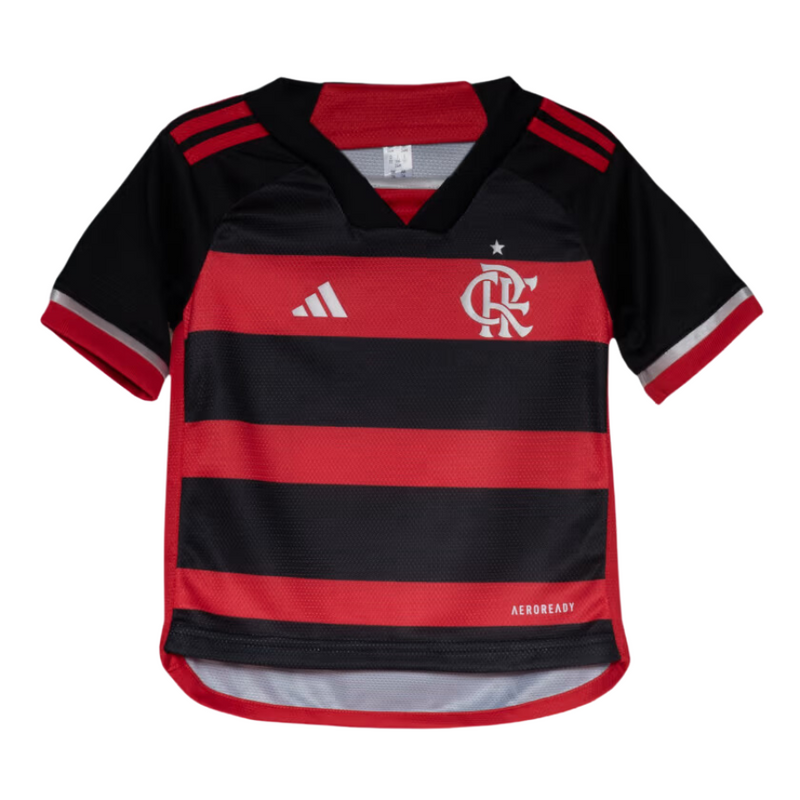 Kit infantil Flamengo Titular Uniforme 24/25 Adidas