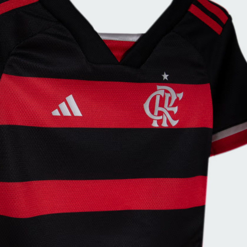 Kit infantil Flamengo Titular Uniforme 24/25 Adidas