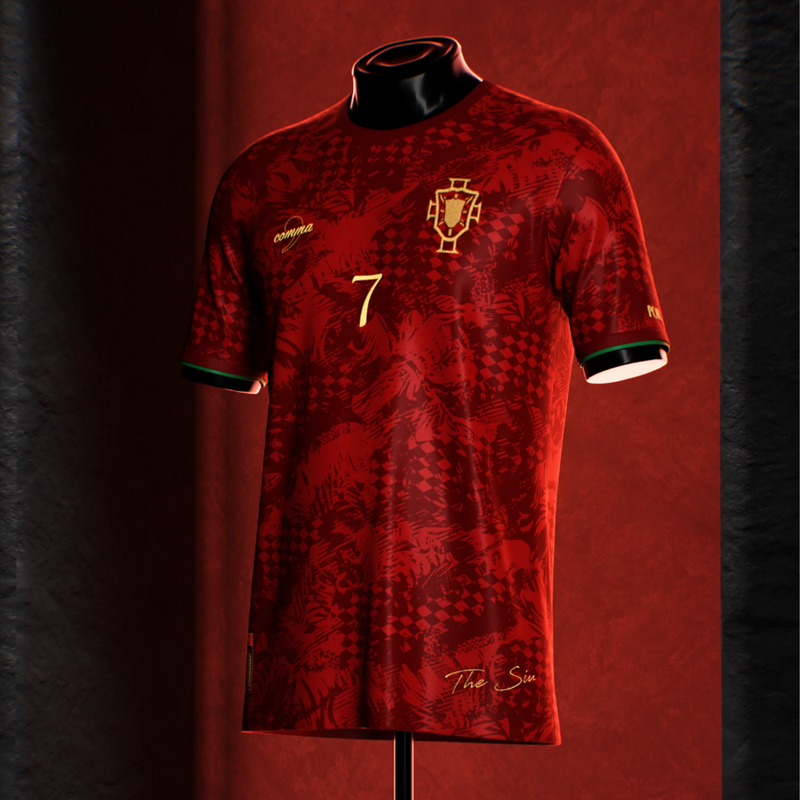 Camisa Portugal The Siu Cristiano Ronaldo 7 EURO 24/25 s/n° Torcedor Masculino - Vermelho