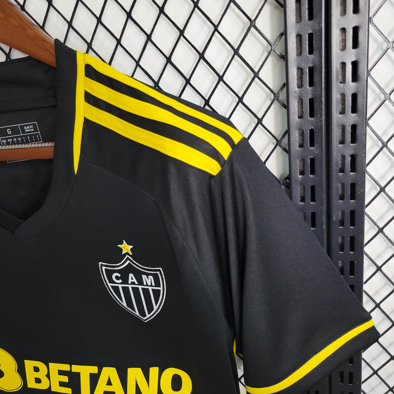 Camisa Atlético Mineiro III 23/24 Adidas Masculina - Preta e Amarela