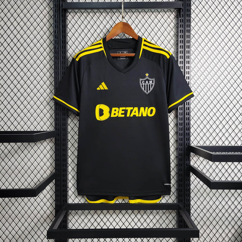 Camisa Atlético Mineiro III 23/24 Adidas Masculina - Preta e Amarela