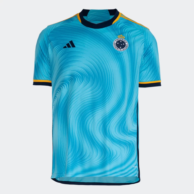 Camisa Cruzeiro III 23/24 - Adidas Torcedor Masculina - Azul - Lançamento