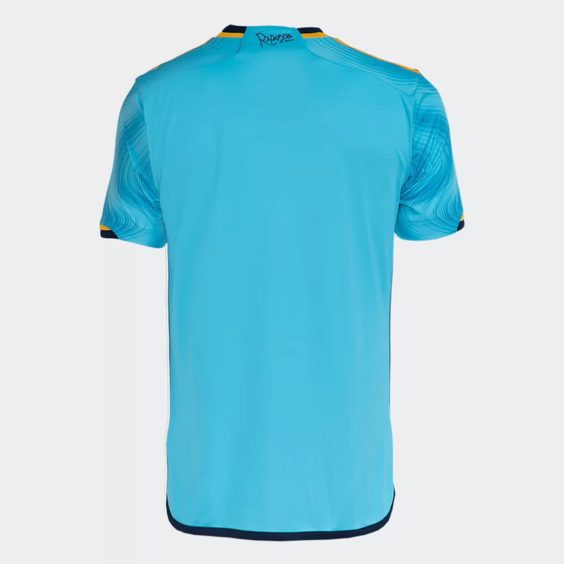 Camisa Cruzeiro III 23/24 - Adidas Torcedor Masculina - Azul - Lançamento