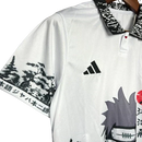 Camisa Japão Anime Naruto Pain Yahiko Akatsuki 24/25 - Torcedor Masculina - Branco com detalhes em Preto