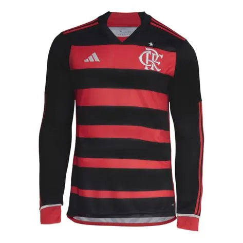 Camisa Flamengo Home 24/25 - Adidas Torcedor Masculina - Manga Longa