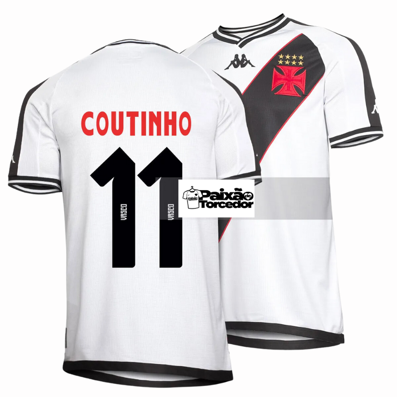 Camisa Coutinho 11 Vasco da Gama Reserva 24/25 - Kappa Torcedor Masculina