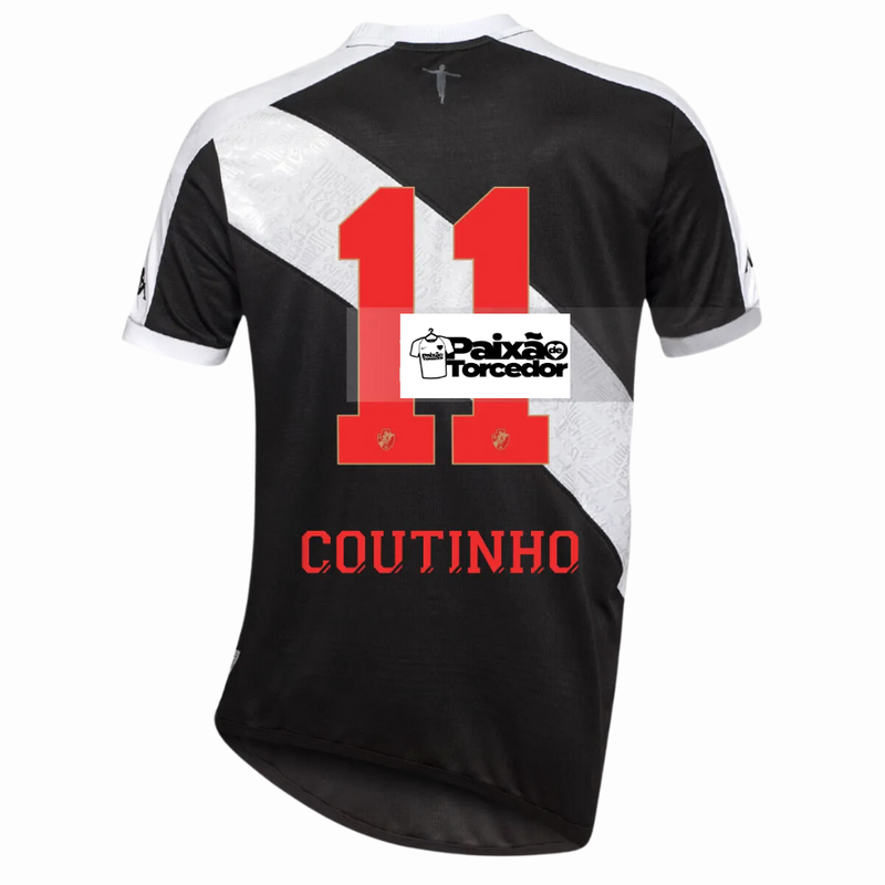 Camisa Coutinho 11 Vasco da Gama Titular 24/25 - Kappa Torcedor Masculina