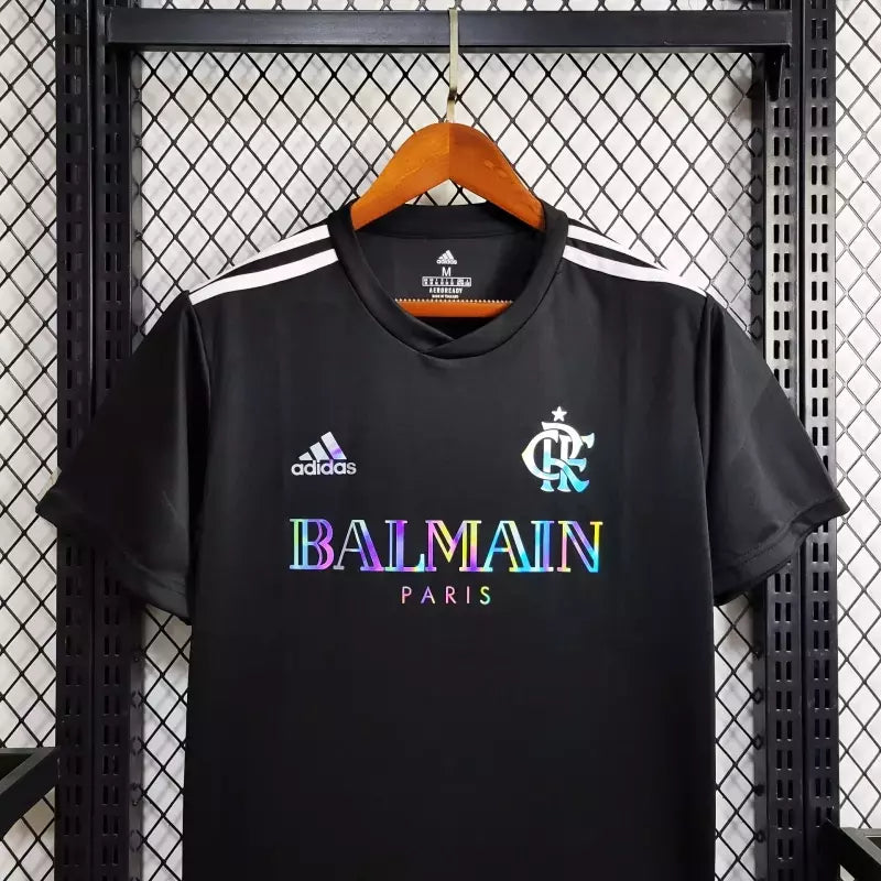 Camisa Flamengo x Balmain Edition Casual - Preto Refletivo