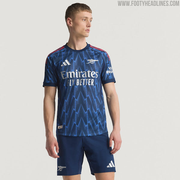 Camisa Arsenal Away 2025/26 - Modelo Torcedor - Azul