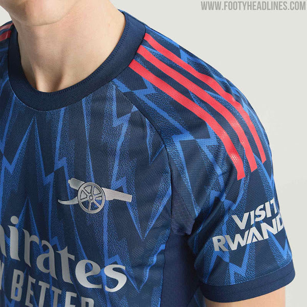 Camisa Arsenal Away 2025/26 - Modelo Torcedor - Azul