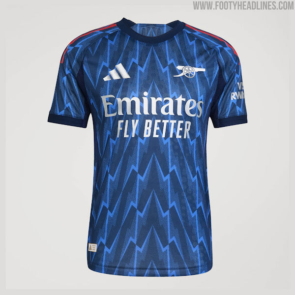 Camisa Arsenal Away 2025/26 - Modelo Torcedor - Azul