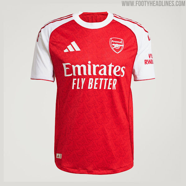 Camisa Arsenal Home 2025/26 -  Modelo Torcedor - Vermelha