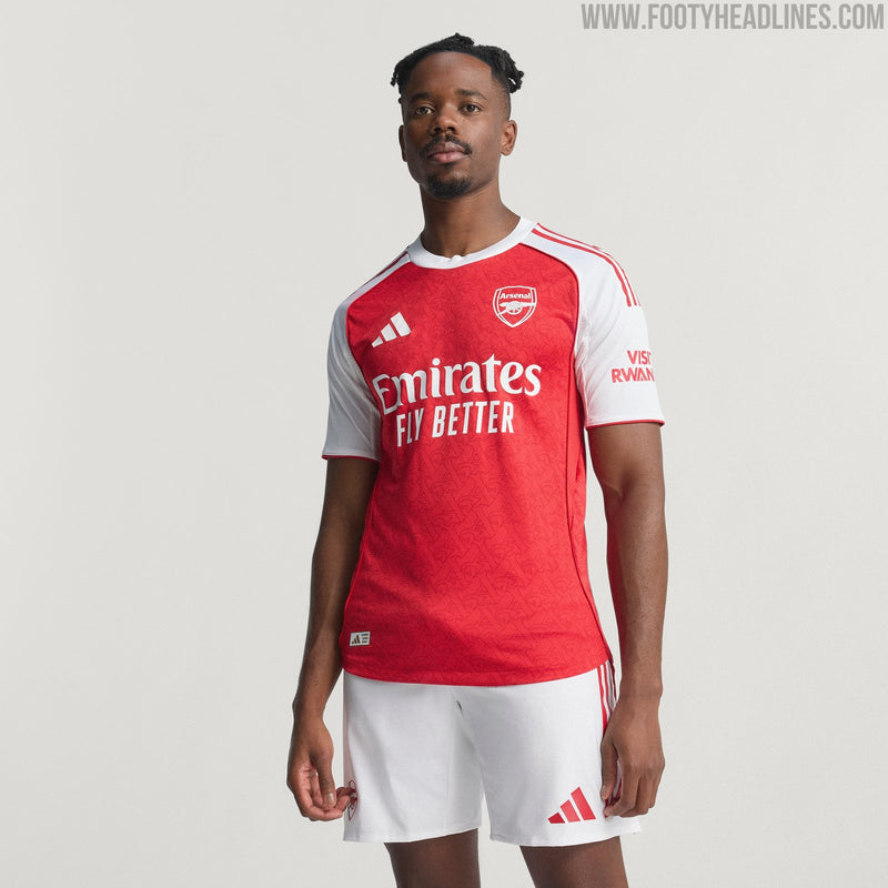 Camisa Arsenal Home 2025/26 -  Modelo Torcedor - Vermelha