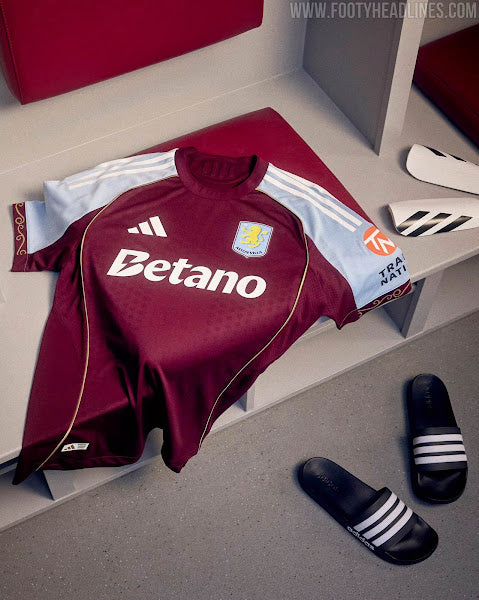 Camisa Aston Villa Home 2025/26 - Modelo Torcedor - Vermelho