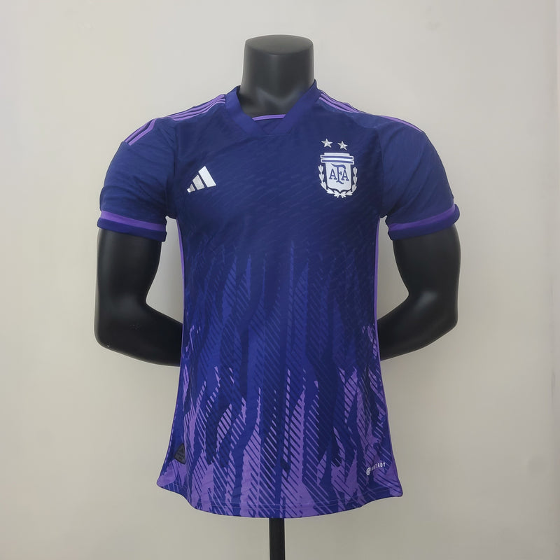 Camisa Argentina Copa do Mundo - Adidas Jogador Masculino - Roxa