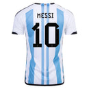 Camisa Argentina Patch Campeão Copa do Mundo 2022 - Adidas Torcedor Masculina