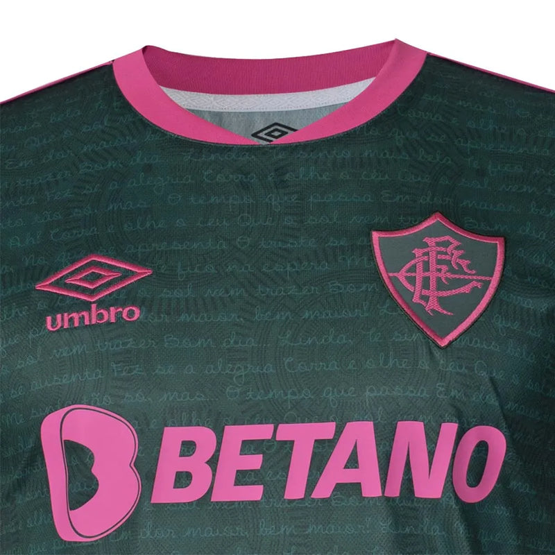 Camisa Fluminense Edição Especial Cartola 23/24 - Umbro Torcedor Masculina - PATCH CAMPEÃO DA LIBERTADORES