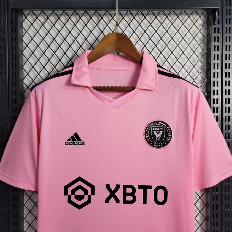 Camisa Inter Miami Home 23/24 - Adidas Torcedor Masculina - Rosa