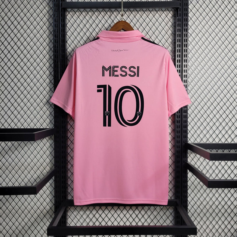 Camisa Inter Miami Home 23/24 - Adidas Torcedor Masculina - Rosa