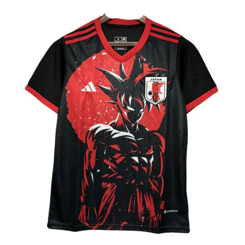 Camisa Japão Edição Dragon Ball Goku 2024 s/n° Torcedor Masculino - Vermelho e Preto