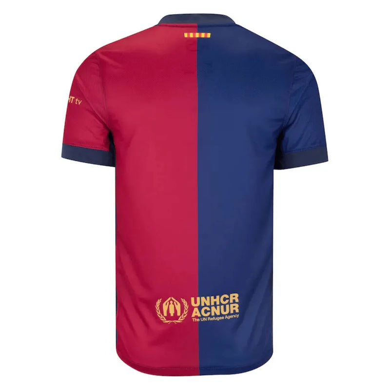 Camisa Barcelona Travis Scott Home 24/25 - Azul e Vermelha - Lançamento