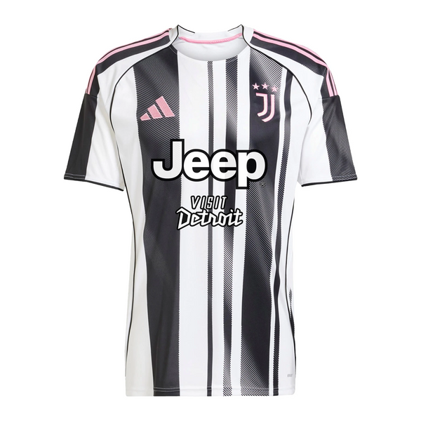 Camisa Juventus Home 2025/26 – Uniforme Titular – Branco e Preto